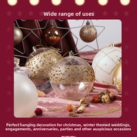 Boule de Noël 10 cm, 12+ styles, peinture colorée, galvanoplastie, décorations suspendues pour fêtes, anniversaires, arbre de Noël