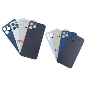 Remplacement de fenêtre arrière à grand trou pour <span class=keywords><strong>iPhone</strong></span> <span class=keywords><strong>12</strong></span> Mini <span class=keywords><strong>12</strong></span> <span class=keywords><strong>Pro</strong></span> <span class=keywords><strong>Max</strong></span> porte de couverture de batterie de panneau de verre arrière - Product Image 2