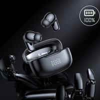 Écouteurs sans fil TWS Bluetooth 5.4 avec affichage numérique, haut-parleur de 13 mm, puce Jieli, écouteurs intra-auriculaires