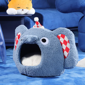 Modisch weich plüsch tierförmig waschbar Haustierbett Katze Höhle-Bett Haustier-Sofa-Bett Synfibrillen Faser-Haustiermatten - Product Image 3