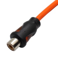 Fil audio RCA à paire torsadée en PVC orange mat de haute qualité