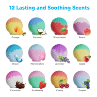 Marque privée Bombes de bain pour enfants Jouets surprise à l'intérieur Lot de 12 bombes de bain en coquillages pour enfants