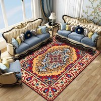Tapis de sol personnalisé en velours noir et or avec motif animal, antidérapant, doux, pour salon, tapis de luxe, décoration mandala, grand format