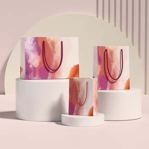 Bolsa de Papel Kraft de Alta Calidad, Duradera, Clásica, con Logotipo Personalizado, para Compras o Regalos, con Asa de Cuerda de Algodón - Product Image 2