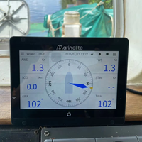 Marinelite MI9000P Anémomètre d'instrument à vent de voile et compteur de direction du vent avec affichage pour Yacht Voilier Fournitures marines