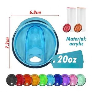 Factory Direct Supply 20oz Color Sealed Leakproof Portable PS <b>Slide</b> Cover American Style Simple - Product Image 2