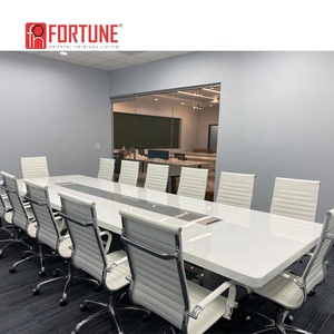 Ấn Độ Thị Trường IT Đồ Nội Thất Văn Phòng Sử Dụng Đá Cẩm Thạch Nhân Tạo Hội Nghị Đá Vuông Lớn Bảng Hội Nghị - Product Image 1