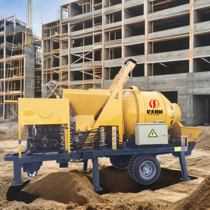 Pompes à béton sur tricycle JBS40 <span class=keywords><strong>C3</strong></span> diesel Bétonnière avec pompe Prix JBT15 Mini bétonnière mobile avec pompe - Product Image 2