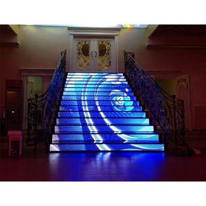 Pantalla LED de suelo para espectáculos, con video a todo color HD, interactiva, para interiores, para centros comerciales, con baldosas de piso de baile P3.91. - Product Image 4