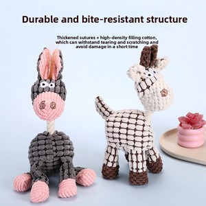 Juguete Masticable para Perros con Sonido, Diseño Original de Burro, Resistente a Mordeduras e Indestructible, para Perros Pequeños y Medianos - Product Image 4