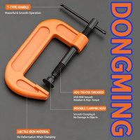 Pince en G en fonte robuste pour le travail du bois, pince de fixation réglable de 2 à 8 pouces pour charpentier, bricolage et outils à main pour le travail du bois