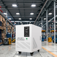 Régulateur de tension automatique triphasé 20kVA-80kVA à affichage LCD, stabilisateur AC 220V-400V, fréquence 50Hz SVC SJW, vente chaude