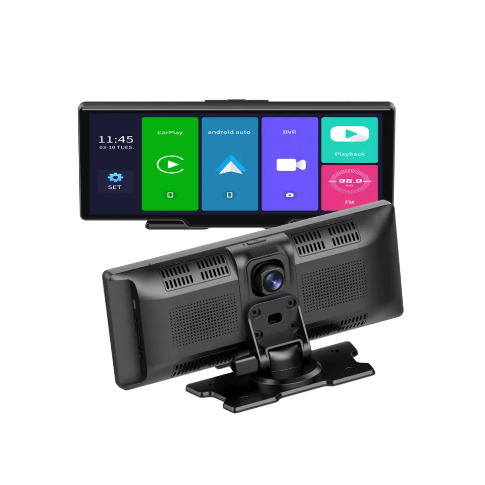 10.26 Inch PND Android Auto dashboard Car camera GPS Navigation/dual camera 1080P/AVIN wireless Carplay car black box Navigation