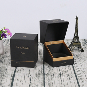 De <span class=keywords><strong>gama</strong></span> alta personalizar magnético caja de papel rígida tarro vela frasco cajas de embalaje Cajas de Regalo para velas - Product Image 4