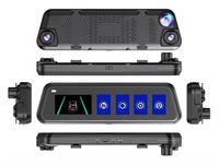 10 pouces tactile voiture DVR 4 canaux 360 ° Dash Cam rétroviseur caméra WIFI Dash caméra inversion Image 24H surveillance du stationnement
