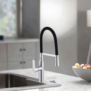 Кухонный смеситель, черный гибкий кухонный кран с распылителем - Product Image 3