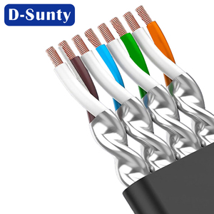 Cable Ethernet Plano Cat7 Dsuny, Cable de Red con Cubierta de PVC, RJ45 Stp Ftp 26awg 28awg 30awg 10Gbps 0.5-100m, Cable de Conexión RJ45 - Product Image 6