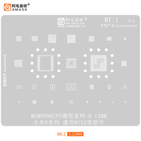 Pochoir de reboulage BGA Amaoe en acier, maille pour réparation de CPU pour Xiaomi Series Redmi NOTE 4X/4/4A/5A/5 Plus/S2/Pro/Mi 5X