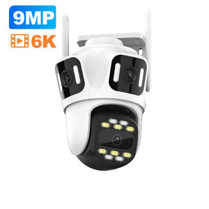 Kerui 3 màn hình mạng <span class=keywords><strong>Camera</strong></span> 9mp <span class=keywords><strong>wifi</strong></span> an ninh CCTV PTZ <span class=keywords><strong>camera</strong></span> không dây 6K HD hai chiều âm thanh giám sát phát hiện con người - Product Image 1