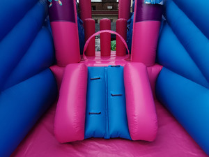 Toboggan <span class=keywords><strong>Gonflable</strong></span> Géant Double Commercial en PVC 0,55 mm à Coutures Renforcées, pour Utilisation Humide et Sèche, avec Souffleur, Capacité 400 kg, Idéal pour Événements - Product Image 4