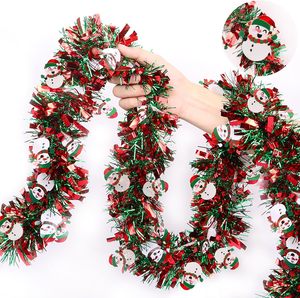 Vente chaude Décorations <span class=keywords><strong>de</strong></span> Noël Guirlande <span class=keywords><strong>de</strong></span> bas colorée et guirlande d'homme en pain d'épice du Père Noël - Product Image 1