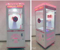 Machine de jeu d'arcade à monnayeur pour attraper les billets et les pièces, avec prix surprise et thème de sauvetage Hurricane