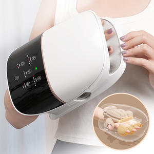 Fábrica al por mayor personalizable portátil 6 modos terapia eléctrica acupresión dedo mano masajeador 6 modos de calefacción alto masaje - Product Image 1