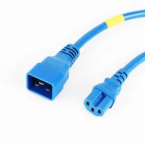 Factory IEC320 Supply Cord Extension Cable 3 Pin Plug C20 to ST3 3 Pin Computer Eu power Cable Cord