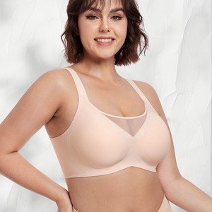 ชุดชั้นในแบบไร้โครงสไตล์โกธิค ป้องกันการหย่อนคล้อย สำหรับหน้าอกใหญ่ ไซส์เล็ก ผ้าตาข่าย บราเจลลี่ไร้ตะเข็บสำหรับผู้หญิง - Product Image 1
