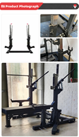 Rack d'entraînement multifonctionnel pour musculation, équipement de gym, rack combiné pour squats et bancs de musculation avec roues
