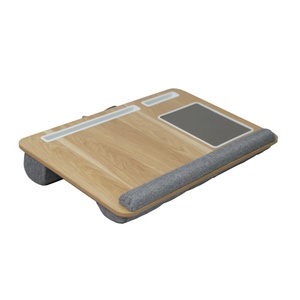 Tre máy tính bằng văn bản bàn di động Tabletop máy tính xách tay đứng bằng gỗ Lap khay giường sofa bàn với mềm gối đệm - Product Image 3