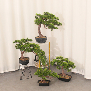 JWT3816 PVC Bonsaï Pin Plante de Gazon Artificielle Réaliste pour la Maison ou la Chambre Décor Japonais Vente Directe d'Usine - Product Image 5