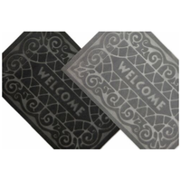 Tapis d'entrée moderne en promotion avec motif jacquard, lavable, avec support en PVC rembourré, en polyester, pour tapis de bienvenue