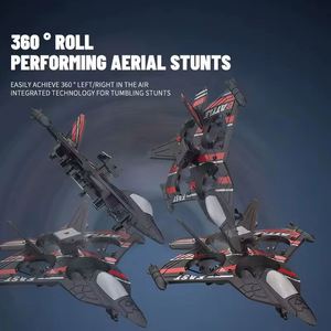 Avion RC 2.4G en mousse EPP avec stabilisation gyroscopique anti-chute et évitement d'obstacles, jouet d'avion RC - Product Image 2