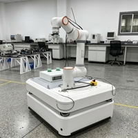 Châssis mobile AGV SLAM laser, bras robotique collaboratif 6 axes, modèle SHENGXIN FR5, moteur PLC, acier, aluminium, charge utile 5 kg, atelier