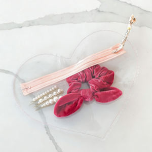 Sac de maquillage portable en PVC transparent avec fermeture éclair, personnalisé, en gros, pour filles, sac de toilette de voyage, sac cosmétique - Product Image 6