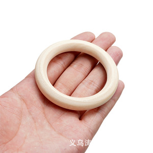 วงแหวนไม้ขนาด 20-70 มม. สำหรับทำสร้อยคอ DIY อุปกรณ์ตกแต่งเครื่องประดับ วัสดุจากต้นไม้ธรรมชาติ เป็นมิตรกับสิ่งแวดล้อม - Product Image 4