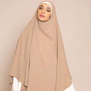 动力Khimar 2024定制颜色传统khimar hijab传统穆斯林服装穆斯林女性新时尚khimar