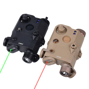 Pointeur laser tactique Peq15, lampe de poche LED rouge et verte, boîte de batterie à stroboscope haute intensité pour utilisation en extérieur - Product Image 1