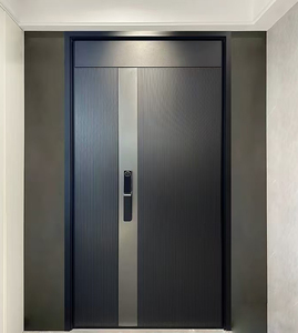 Moderno Design minimalista per la casa-porta d'ingresso in alluminio sicuro per la parte anteriore e posteriore della Villa e dell'hotel - Product Image 4