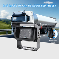 Monitor Kendaraan Layar Terpisah HD 7 inci 2CH dengan Kamera Dasbor Perekam DVR untuk Truk, Forklift, Bus, Van