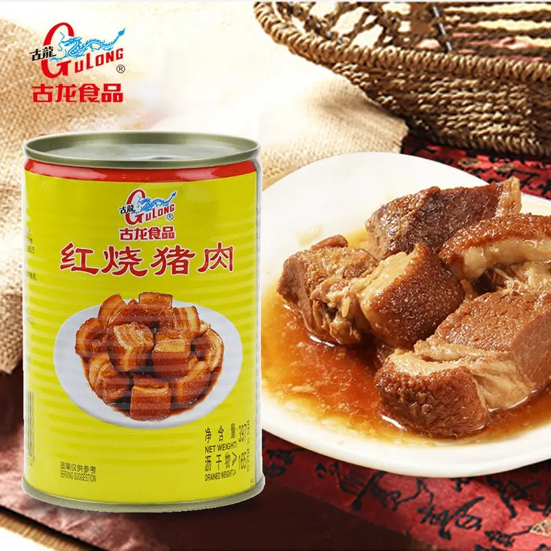 Gulong Instant Canned Hot Pot Partner Cooked Food Braised Pork 397g