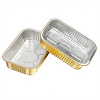 Contenants en aluminium jetables à paroi lisse avec couvercle en aluminium, qualité alimentaire, recyclables, capacité 750 ml, vente en gros usine