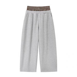 Nouvel arrivage Pantalon double taille de style tendance avec poches latérales Pantalon double taille de couleur unie pour hommes - Product Image 6