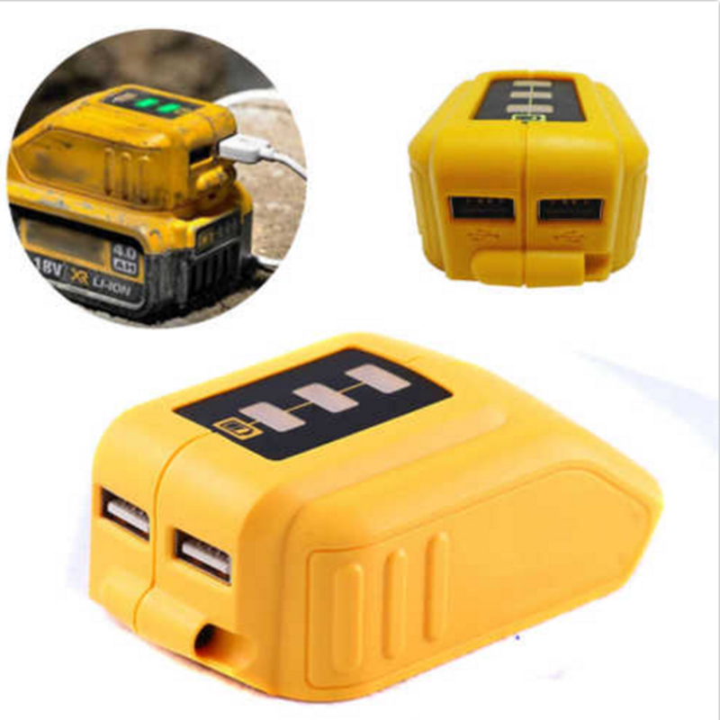 DCB090 USB конвертер зарядное устройство для Dewalts 14,4 В 18 В 20 В литий-ионный аккумулятор преобразователь DCB090 USB устройство зарядный адаптер питания