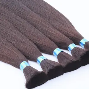 100 Cabelo humano Virgem Da China Cabelo Humano Trança A Granel Sem Trama