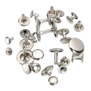 Rivets à pression double face Jinkun, tête de bouton en fer poli pour sacs, chaussures et accessoires - Product Image 2