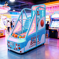 Grand jeu d'arcade de tir au basket-ball personnalisable et robuste pour adultes et enfants, structure métallique, garantie 1 an, fonctionne avec des pièces, 110/220V