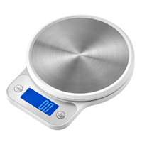 Vente en gros d'écran LCD pour la maison 5kg en plastique durable et résistant en acier inoxydable mesure des ingrédients poids alimentaire balance de cuisine numérique