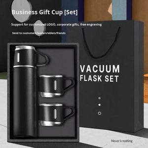 Custom Logo Silk Screen Printed Business Gift Set Sport Insulated Hot Cold <b>Tea</b> Coffee 316 Stainless Steel <b>Thermos</b> Water Bottle - Product Image 1